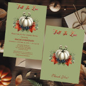 Herfst In Love Pumpkins Forest Green Vrijgezellenf Kaart
