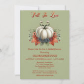 Herfst In Love Pumpkins Forest Green Vrijgezellenf Kaart (Voorkant)