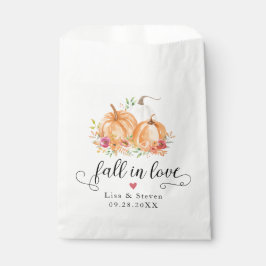 Herfst in Love Pumpkins Wedding Bedankzakje