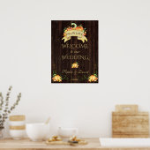 Herfst in Love Pumpkins Welcome Weddenschap Poster (Keuken)