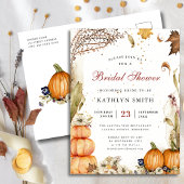 Herfst in Love Rustic Autumn Wedding Vrijgezellenf Uitnodiging Briefkaart
