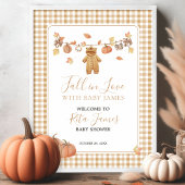 Herfst in Love Rustic Boho Herfst Baby shower Welk Poster