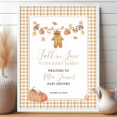 Herfst in Love Rustic Boho Herfst Baby shower Welk Poster