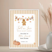 Herfst in Love Rustic Boho Herfst Baby shower Welk Poster