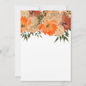 Herfst in Love Rustic Glitter Pumpkin Vrijgezellen Kaart (Achterkant)