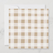 Herfst in Love Rustic Pumpkin Baby shower Uitnodig Kaart (Achterkant)