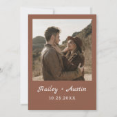 Herfst In Love Rustiek Boho Pompoen Vrijgezellenfe Kaart (Achterkant)