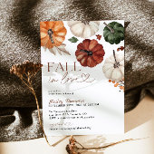 Herfst In Love Rustiek Boho Pompoen Vrijgezellenfe Kaart