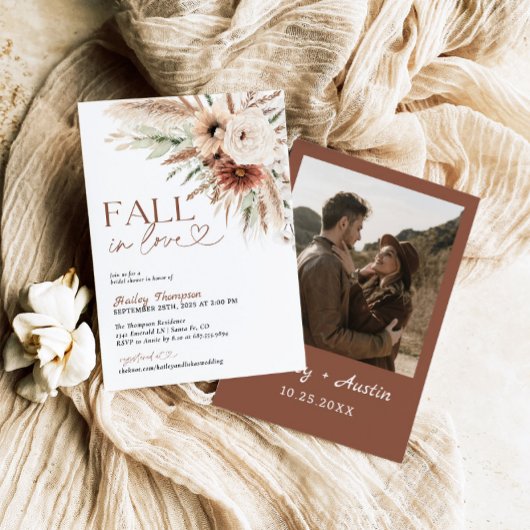 Herfst In Love Rustiek Boho Vrijgezellenfeest Terr Kaart