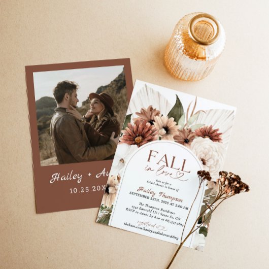 Herfst In Love Rustiek Boho Vrijgezellenfeest Terr Kaart