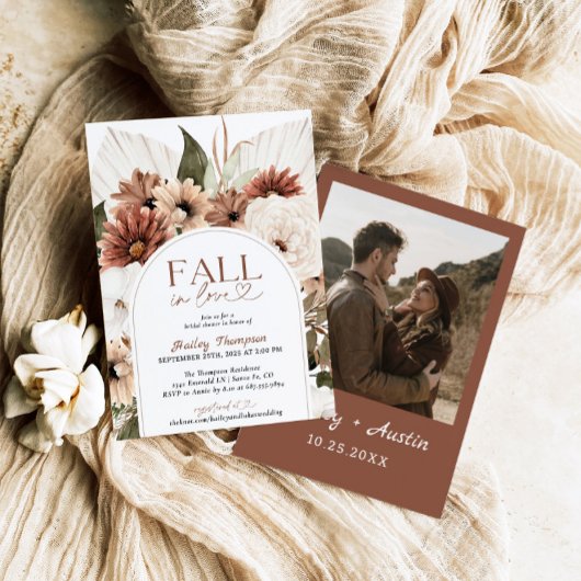 Herfst In Love Rustiek Boho Vrijgezellenfeest Terr Kaart