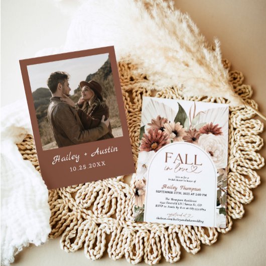 Herfst In Love Rustiek Boho Vrijgezellenfeest Terr Kaart