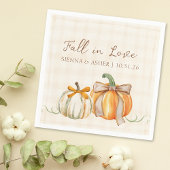 "Herfst in Love" Rustiek Herfst Verloving & Huweli Servet