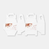 Herfst in Love Rusty Bourgondië Bloemen Vrijgezell Bedankdoosjes (Uitgevouwen)