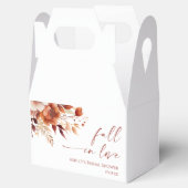 Herfst in Love Rusty Bourgondië Bloemen Vrijgezell Bedankdoosjes (Geopend)