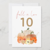 Herfst in Love Sparkly Pumpkins Weduwingnummer (Voorkant)