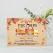 Herfst in Love Stock De bar paren douchen Kaart (Staand voorkant)