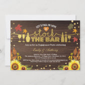 Herfst in Love Stock De bar verlovingsfeest Kaart (Voorkant)