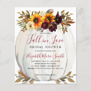 Herfst in Love Sunflower Red Pumpkin Vrijgezellenf