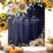 Herfst in Love Sunflower Vrijgezellenfeest Backdro Wandkleed