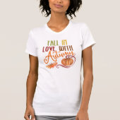 Herfst In Love T-shirt, Gezellige Herfstseizoenen  T-shirt (Voorkant)