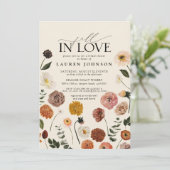 Herfst in Love Terracotta Garden Vrijgezellenfeest Kaart (Staand voorkant)