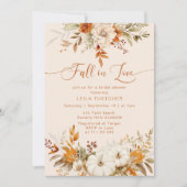 Herfst in Love terracotta herfst vrijgezellenfeest Kaart (Voorkant)