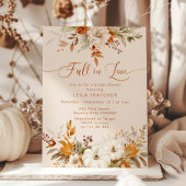 Herfst in Love terracotta herfst vrijgezellenfeest Kaart