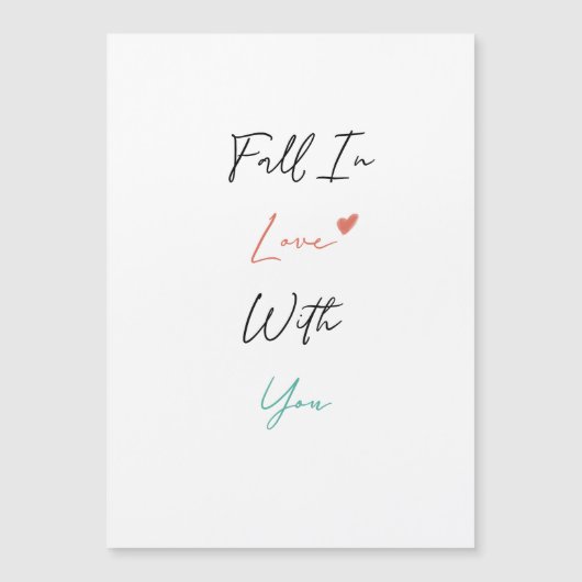 Herfst in Love Valentijnsdag Magnetic Kaart (Voorkant)