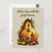 Herfst in Love Vastgoedmarketing Briefkaart (Voorkant / Achterkant)