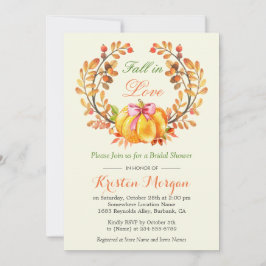 Herfst in Love Vrijgezellenfeest Autumn Pumpkin Fl Kaart