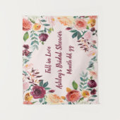 Herfst in Love Vrijgezellenfeest Backdrop Verlovin Wandkleed (Voorkant)