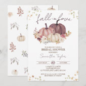 Herfst in Love Vrijgezellenfeest, Dusty Pumpkin Kaart (Voorkant / Achterkant)