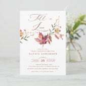 Herfst in Love Vrijgezellenfeest Kaart (Staand voorkant)