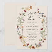 Herfst in Love Vrijgezellenfeest Kaart (Voorkant / Achterkant)