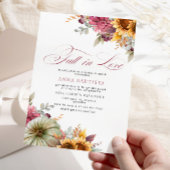 Herfst in Love Vrijgezellenfeest Kaart