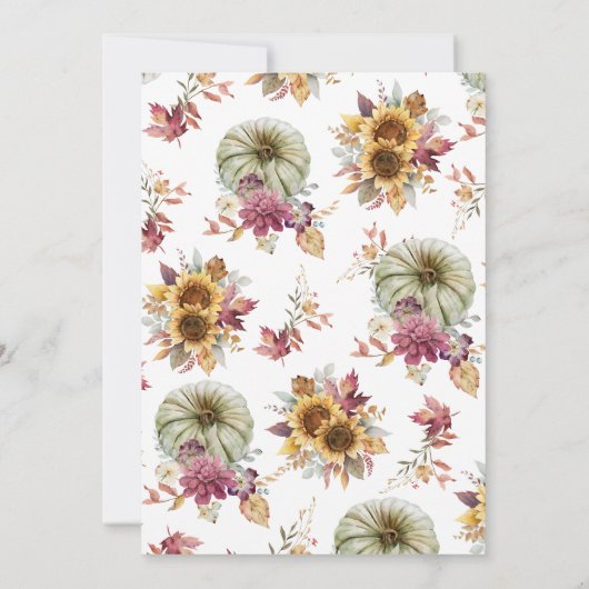 Herfst in Love Vrijgezellenfeest Kaart (Achterkant)