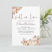 Herfst in Love Vrijgezellenfeest Pampas Grass Terr Kaart (Staand voorkant)