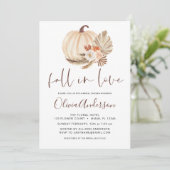 Herfst in Love Vrijgezellenfeest Pampas Terracotta Kaart (Staand voorkant)