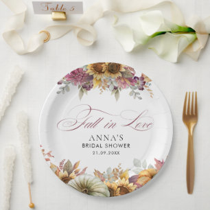 Herfst in Love Vrijgezellenfeest Papieren Bordje