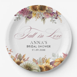 Herfst in Love Vrijgezellenfeest Papieren Bordje