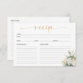 Herfst In Love Vrijgezellenfeest Recept Kaart (Voorkant / Achterkant)