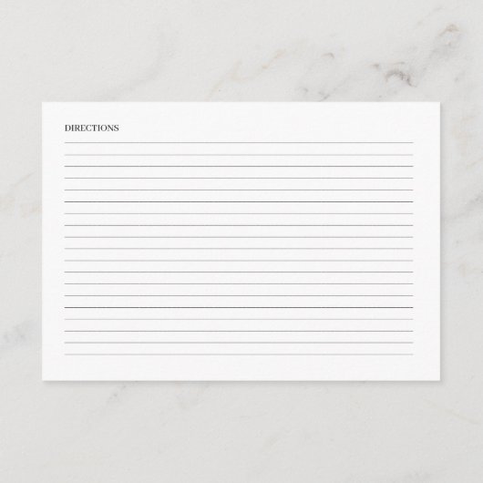 Herfst In Love Vrijgezellenfeest Recept Kaart (Achterkant)