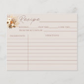 Herfst In Love Vrijgezellenfeest Recept Kaarten (Voorkant)