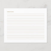 Herfst In Love Vrijgezellenfeest Recept Kaarten (Achterkant)