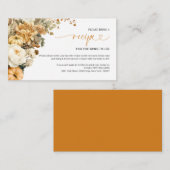 Herfst in Love Vrijgezellenfeest Recept Verzoek Informatiekaartje (Voorkant / Achterkant)