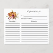 Herfst in Love Vrijgezellenfeest Recipcard (Voorkant)