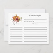 Herfst in Love Vrijgezellenfeest Recipcard Kaart (Voorkant)