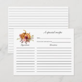 Herfst in Love Vrijgezellenfeest Recipcard Kaart (Voorkant / Achterkant)