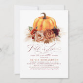 Herfst in Love Vrijgezellenfeest Rust Flowers Pump Kaart (Voorkant)